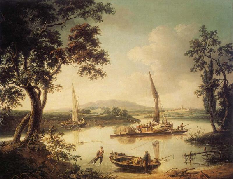 John Thomas Serres The Thames at Shillingford,near Oxford Spain oil painting art